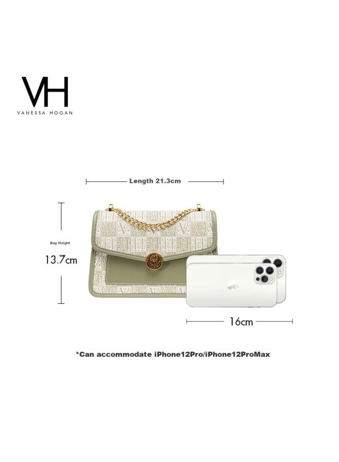 Vanessa Hogan Vh Handbag, Women's Luxury Square Bag, Summer Ladies' Shoulder Bag, Chain Crossbody Bag, Qixi Gift - Image 3