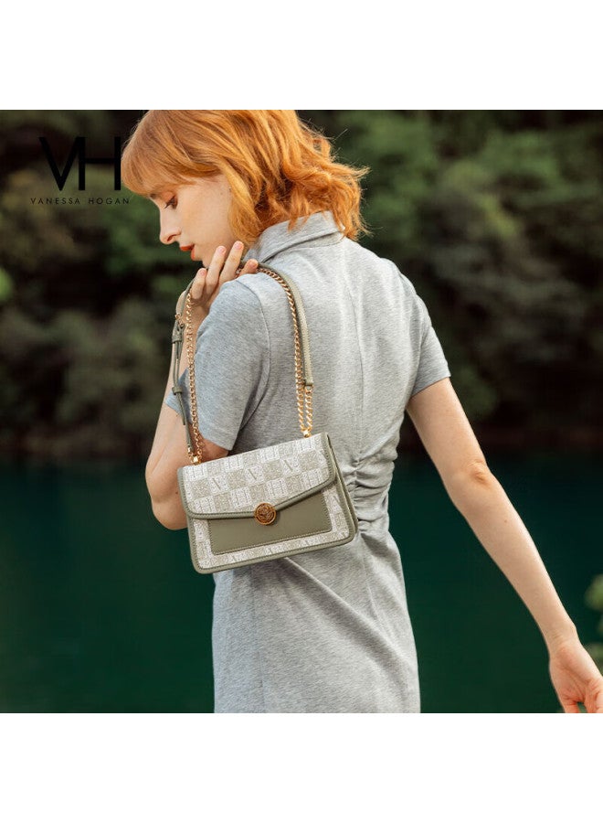 Vanessa Hogan Vh Handbag, Women's Luxury Square Bag, Summer Ladies' Shoulder Bag, Chain Crossbody Bag, Qixi Gift - Image 1