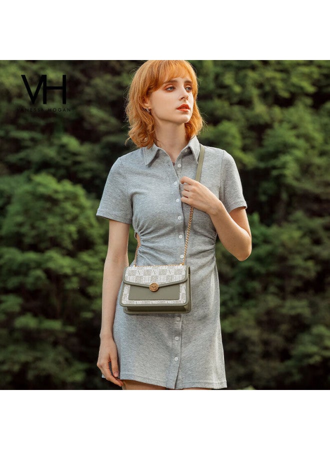 Vanessa Hogan Vh Handbag, Women's Luxury Square Bag, Summer Ladies' Shoulder Bag, Chain Crossbody Bag, Qixi Gift - Image 5