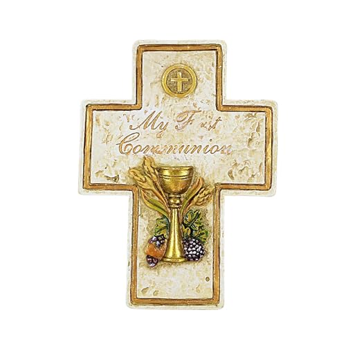 Roman صندوق تذكار على شكل صليب للاتصال الأول 2.5 × 3.5 بوصة من حجر الراتنج - Image 1