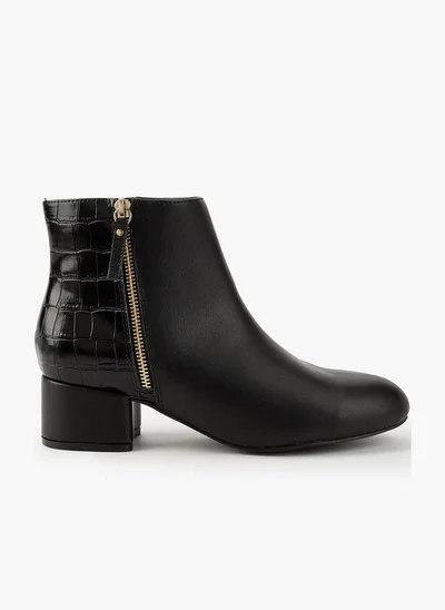 Flora Bella By Shoexpress Women Textured Ankle Boots