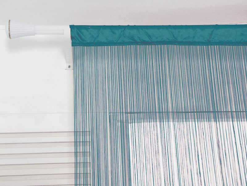HSYLYM Spaghetti String Curtains for Doorways Privacy Door Frame Tassel Hippy Wall Kitchen Hallway Boho Fringe Curtain Hanging Door Room Dividers Decor 1 Panel(39?79in/100?200cm Teal Blue) - Image 5