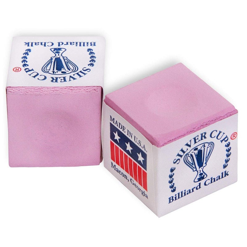 SILVER CUP Billiard CHALK - ONE DOZEN (Pink) - Image 3