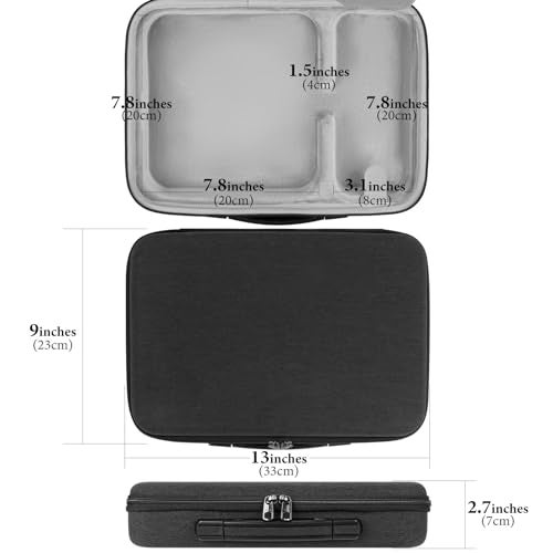 GEEKRIA Hard Travel Case, Compatible with Apple 2023/2020 Mac Mini Desktop and Fit for Magic Keyboard, Magic Mouse Carrying Case (Dark Gray) - Image 3