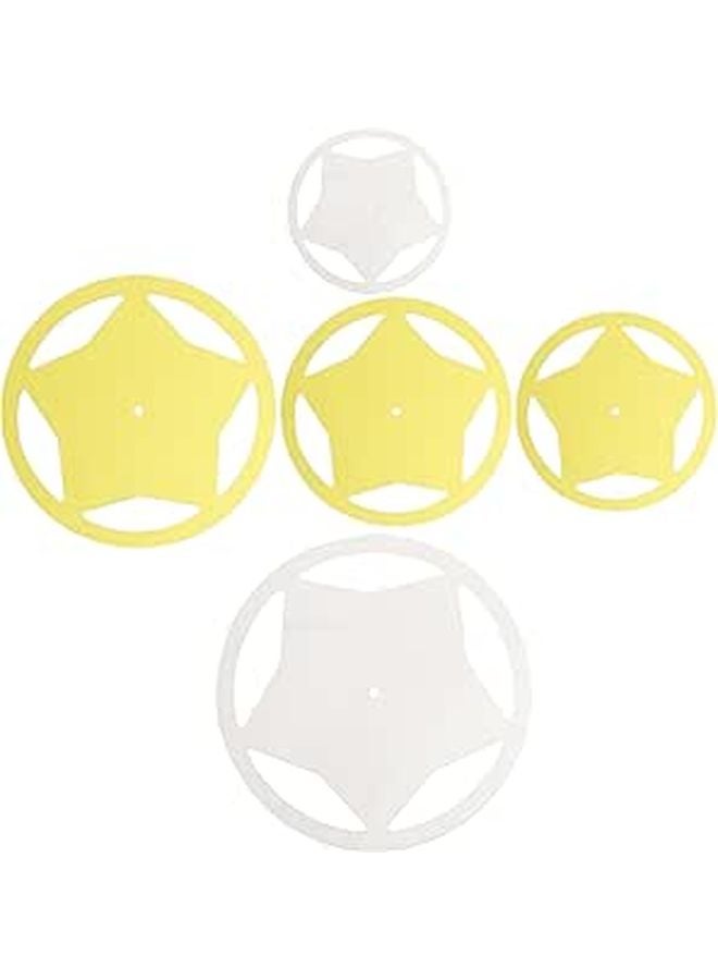 5Pcs Star Shaped Quilting Templates Transparent Stencils For Hand Sewing And Machine Quilting DIY Craft Tools - Image 1