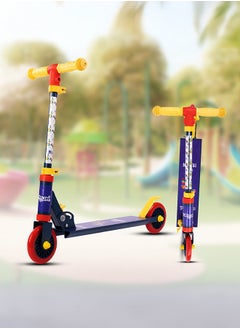 Bumtum 41 Inch Road Runner Sportz Kick Scooter For Kids of 5+ Years 3 Adjustable Height, Foldable, PVC Wheels With Bearings And Weight Capacity 120 Kgs With Brakes- Yellow  - Image 2