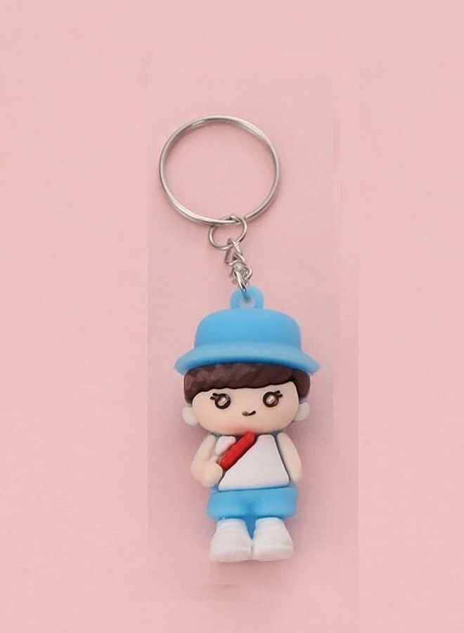 Generic Distinguished cartoon keychain cute accessory cartoon girl character keychain suitable for car purse and bag cute creative gift 