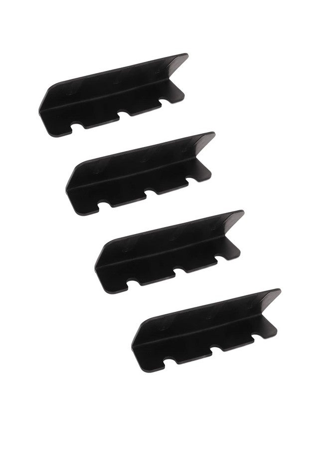 BORDSTRACT 4Pcs Inflatable Boat Seat Hook Clip Bracket, PVC Rubber Dinghy Yacht Kayak Boat Part Boat Seat Hook Clip, Inflatable Rubber Dinghy Raft Yacht Kayak Rowing Boat Accessories(Black) - Image 3
