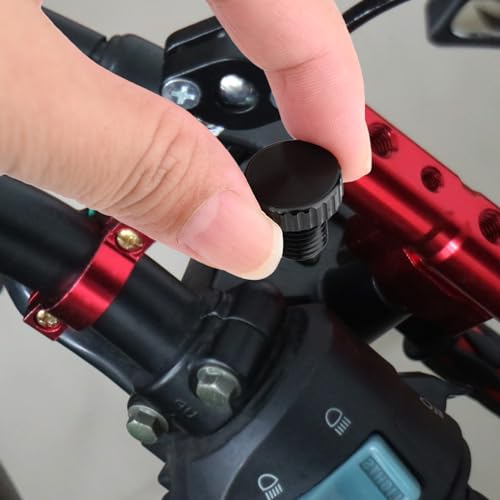 STPCTOU Motorcycle Mirror Hole Plug M10x1.25 Suitable for Honda,Yamaha, Kawasaki, Suzuki,Ducati,ATV,BMW and most Motorcycle or bike etc (3pcs black). - Image 5