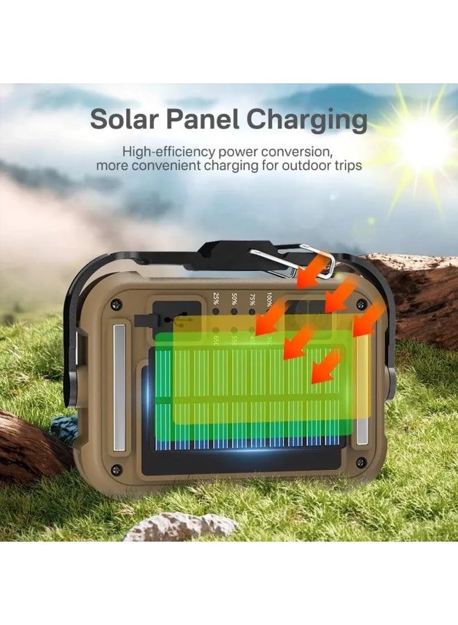 Solar LED Work Light Type-C – Magnetic & Hook Design, Multi-Function Floodlight for Camping, Outdoor, and Work, 3600 mAh Battery - Image 5