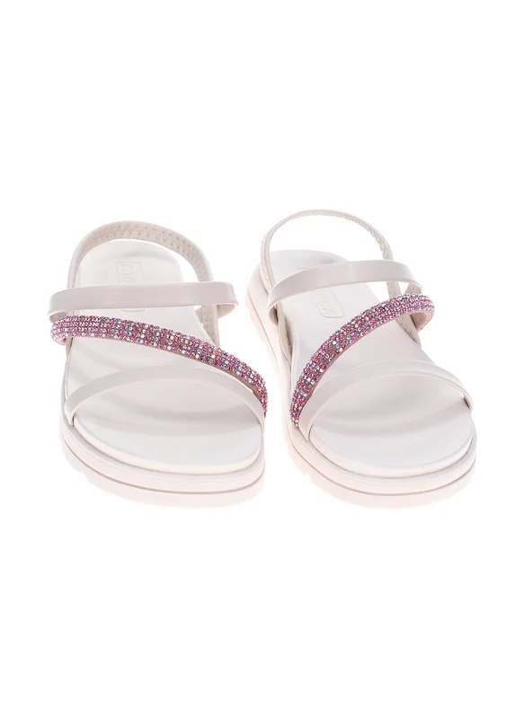 موليكا Moleca Ladies Flat Sandals White | Made In Brazil