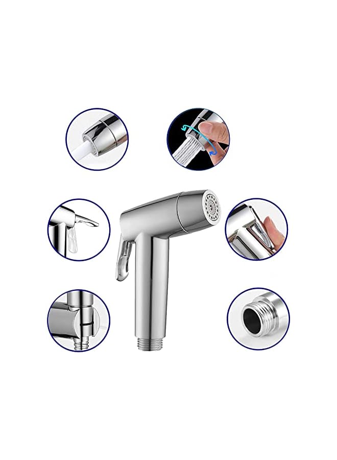 The Bros High Pressure Toilet Handheld Bidet Sprayer Shower Faucet Cleaner Adjustable Spraying Gun for Bathroom Shower Head handheld bidet sprayer for toilet - Image 2