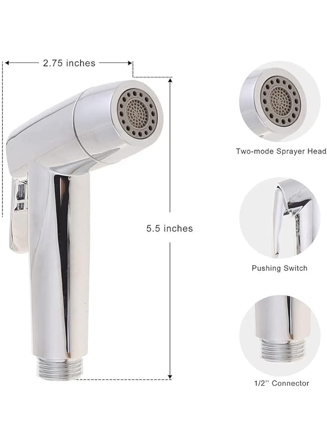 The Bros High Pressure Toilet Handheld Bidet Sprayer Shower Faucet Cleaner Adjustable Spraying Gun for Bathroom Shower Head handheld bidet sprayer for toilet - Image 4