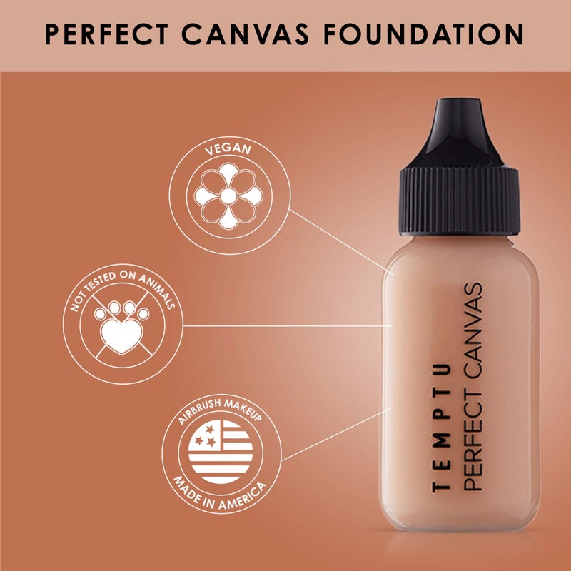 Temptu Perfect Canvas Hydra Lock Foundation, Birch, 1 Fl Oz - Image 4