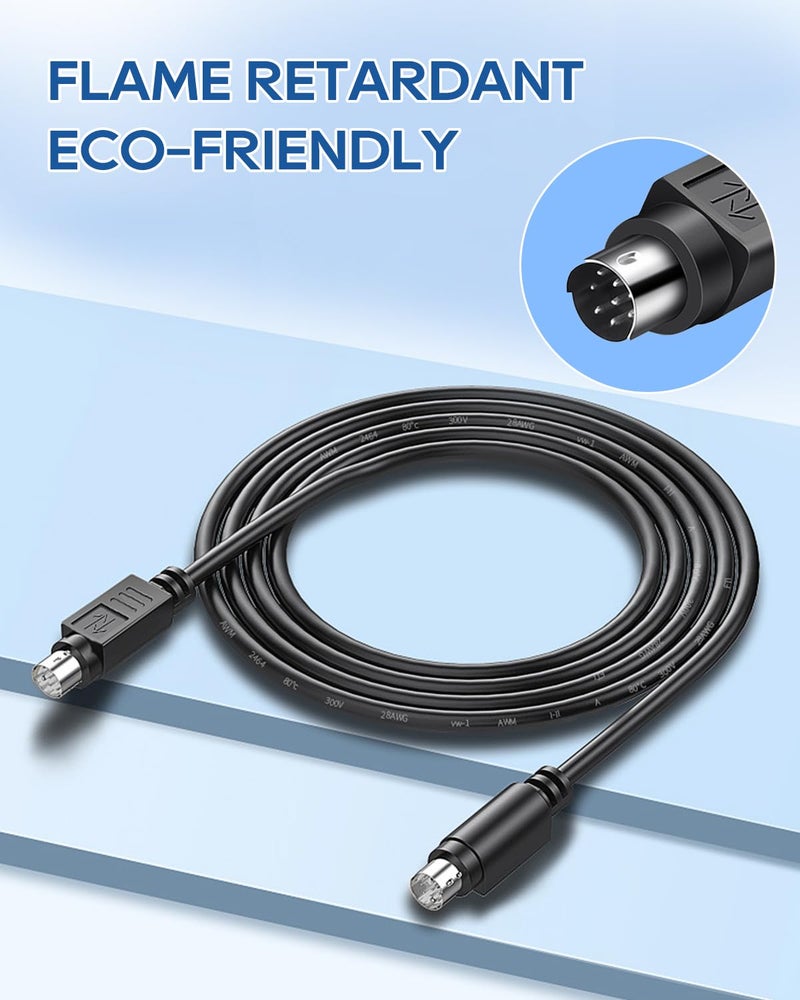 UCEC PS/2 Keyboard and Mouse Male to Male Extension Cable, 6 Pin 3.28 Feet PS2 Mouse Keyboard Converter for PC Scanner Speaker DVD Player - Image 5