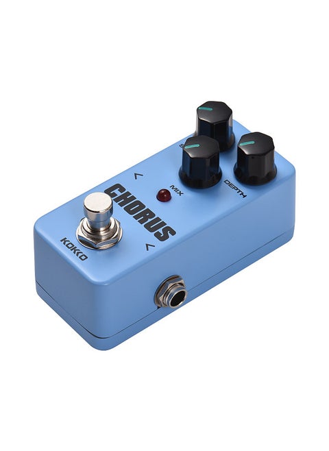 KOKKO FCH2 CHORUS Electric Guitar Effect Pedal Portable Guitar Effector Mini Single Electric Guitar Effect Pedal Analog Effect with Speed/Depth/Mix 3 Control Knobs True Bypass