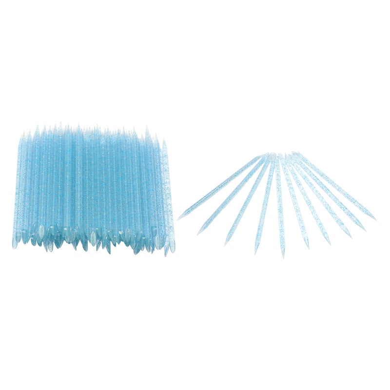 100pcs Nail Care Cuticle Pusher Dead Skin Removal Manicure Pedicure Cuticle Cleaning SticksBlue - Image 2