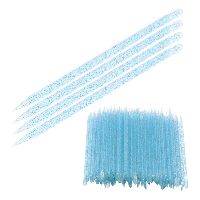 100pcs Nail Care Cuticle Pusher Dead Skin Removal Manicure Pedicure Cuticle Cleaning SticksBlue - Image 3