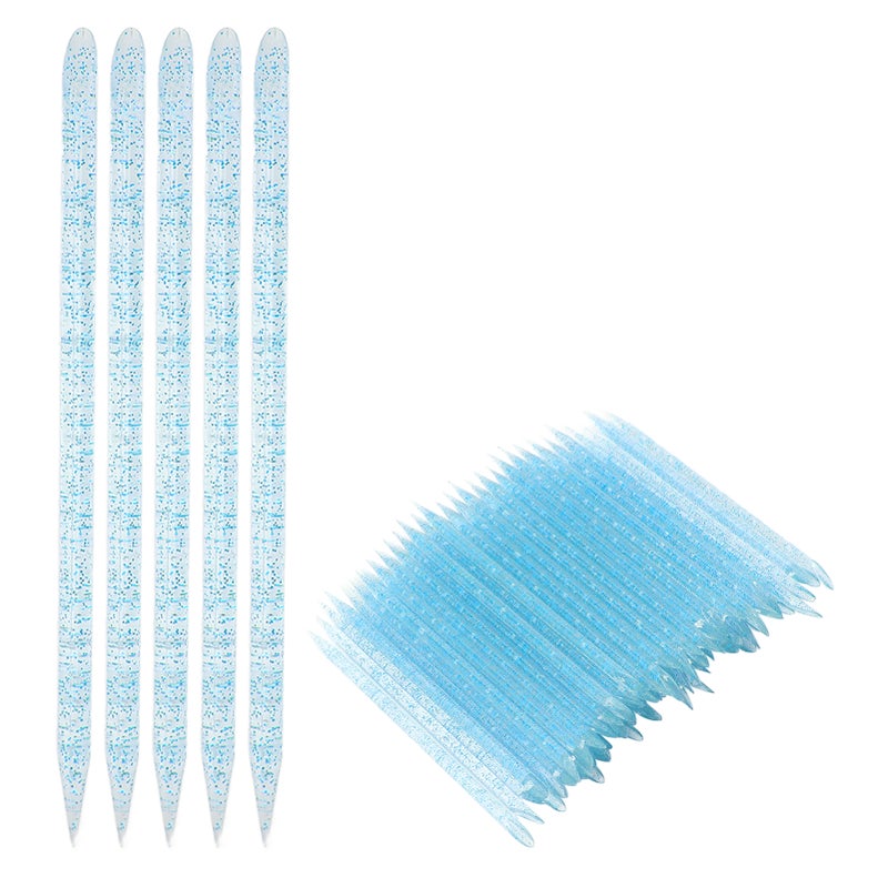 100pcs Nail Care Cuticle Pusher Dead Skin Removal Manicure Pedicure Cuticle Cleaning SticksBlue - Image 5
