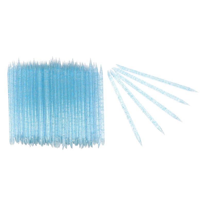 100pcs Nail Care Cuticle Pusher Dead Skin Removal Manicure Pedicure Cuticle Cleaning SticksBlue - Image 1