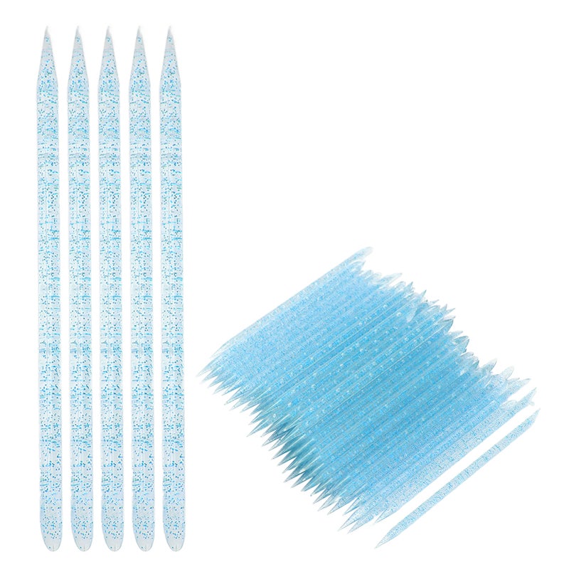 100pcs Nail Care Cuticle Pusher Dead Skin Removal Manicure Pedicure Cuticle Cleaning SticksBlue - Image 4