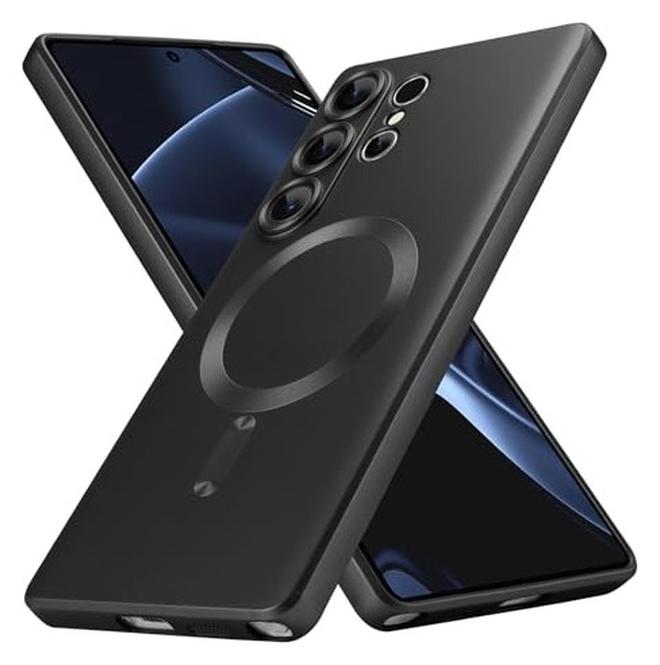 Samsung Galaxy S25 Ultra Magnetic Case [Compatible with MagSafe] Slim Wireless Charging Protective Case for Samsung Galaxy S25 Ultra 6.9 Inch 2025, Black - Image 1