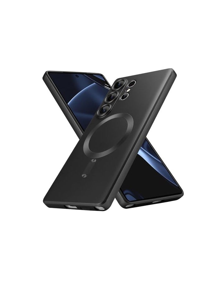 Case - Samsung Galaxy S25 Ultra Magnetic Case [Compatible with MagSafe] Slim Wireless Charging Protective Case for Samsung Galaxy S25 Ultra 6.9 Inch 2025, Black - Image 1