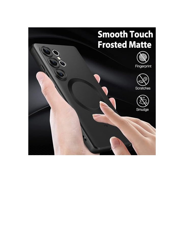 Case - Samsung Galaxy S25 Ultra Magnetic Case [Compatible with MagSafe] Slim Wireless Charging Protective Case for Samsung Galaxy S25 Ultra 6.9 Inch 2025, Black - Image 1