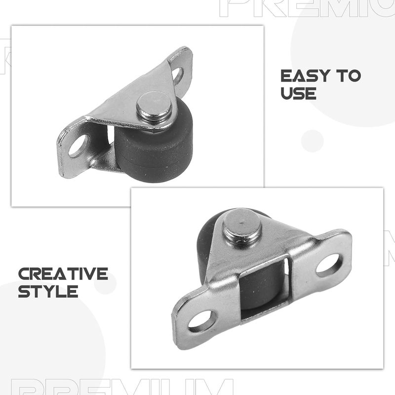 0.5 Inch 12pcs Drawer Caster Pulley Wheels Mini Guide Replacement For Furniture Cabinet - Image 4