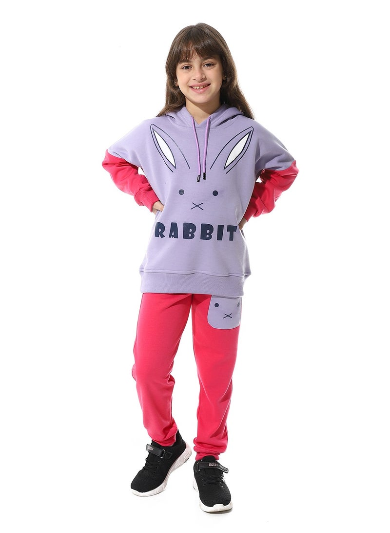 Caesar Printed Girls Meleton Training Suit - Image 1