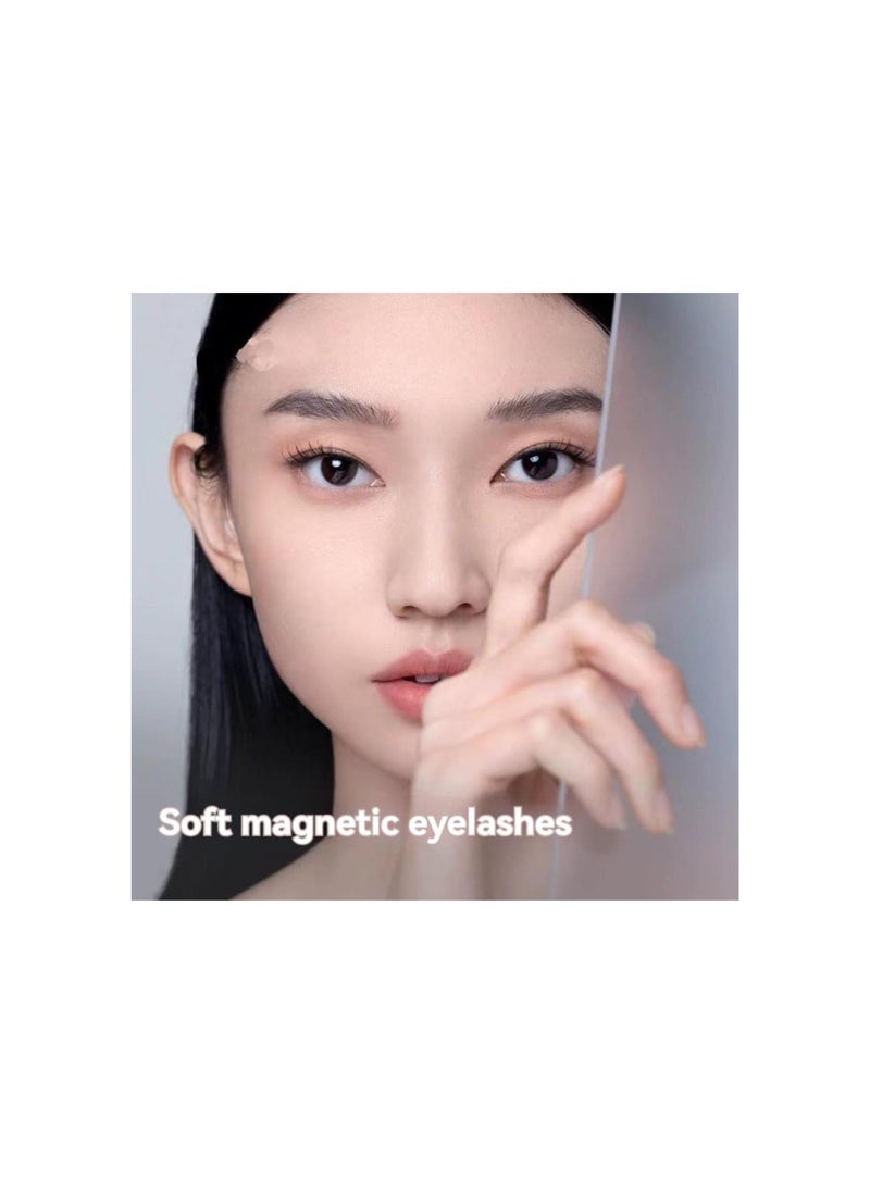 Generic - Krafty Magnetic Eyelashes, Krafty Magnetic Lashes with Applicator, No Glue Magnetic False Eyelashes, Double Sided Reusable Glue-Free Natural Lashes, Easy to Wear and Remove - Image 1