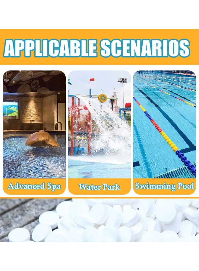 LANEMAY Algae removal, antibacterial disinfection, odor removal, water quality purification, multifunctional cleaning, swimming pool effervescent tablets Chlorinating Tablets Clear Pool Cleaning Tablets - Image 2