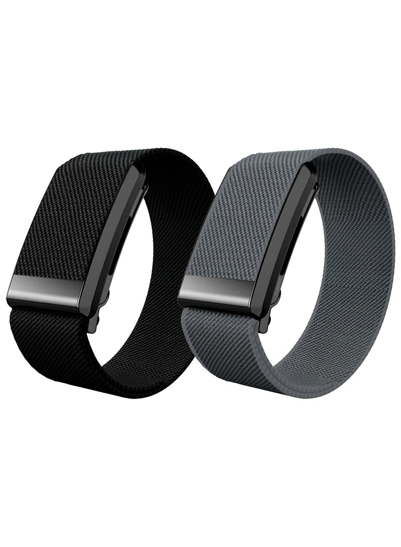2Packs Premium Adjustable Nylon Strap for WHOOP 5, MG,One, Peak and Life – Lightweight & Breathable Replacement Band - Image 1