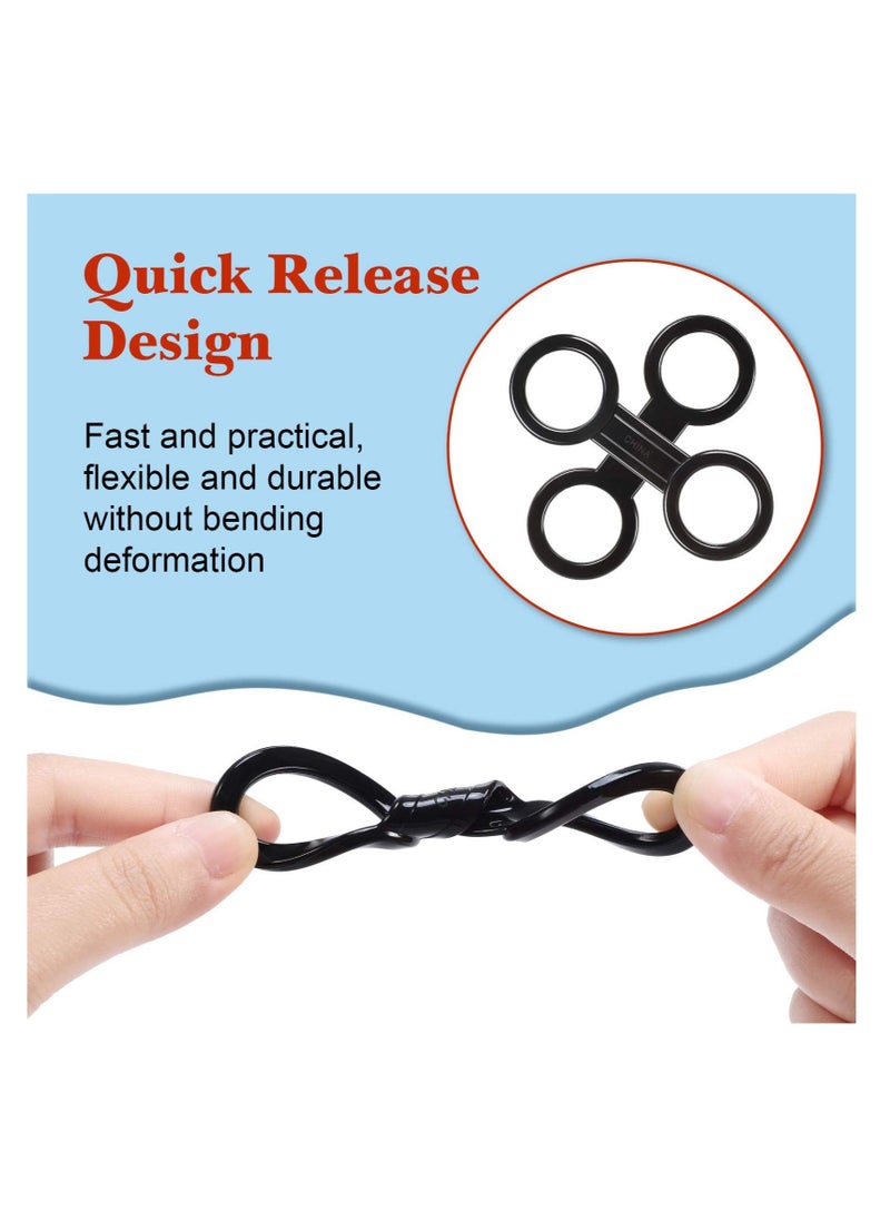 Excefore Silicone Snorkel Strap Keeper, Dive Lock Kit, 12 Pcs Dive Universal Plastic Clip, Snorkel Mask Strap Keeper Tube Holder, Attachment Gear Spare Part Accessories  - Image 5