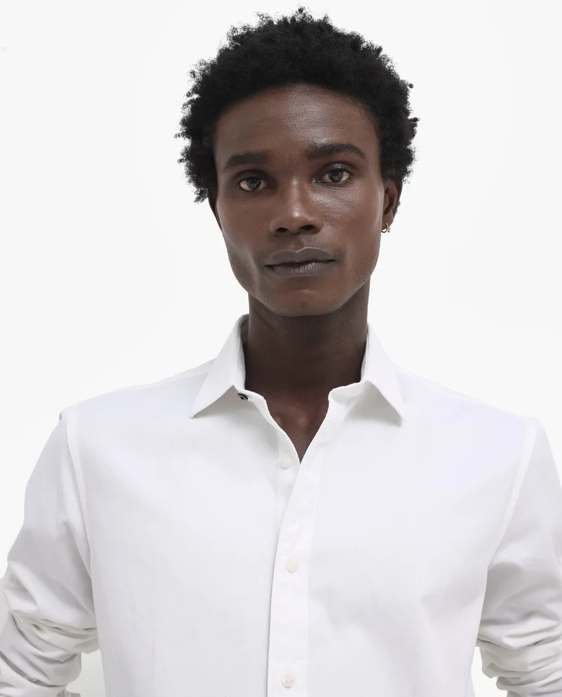 Rare Rabbit Men's Plain Cotton Shirt
