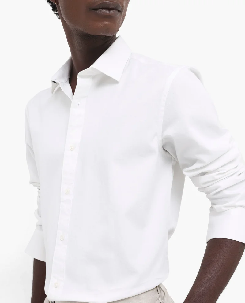 Rare Rabbit Men's Plain Cotton Shirt