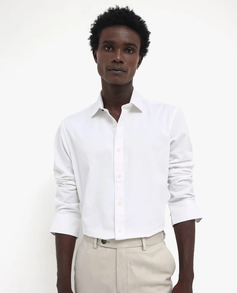 Rare Rabbit Men's Plain Cotton Shirt
