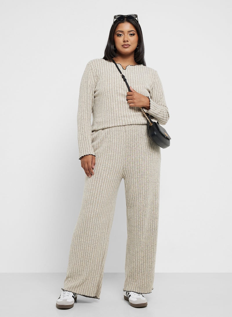 Ginger Plus Loungewear Ribbed Coord Set - Image 1