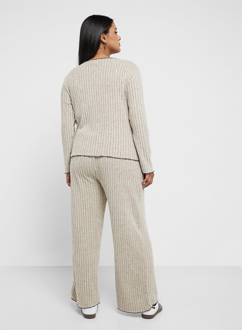 Ginger Plus Loungewear Ribbed Coord Set - Image 2