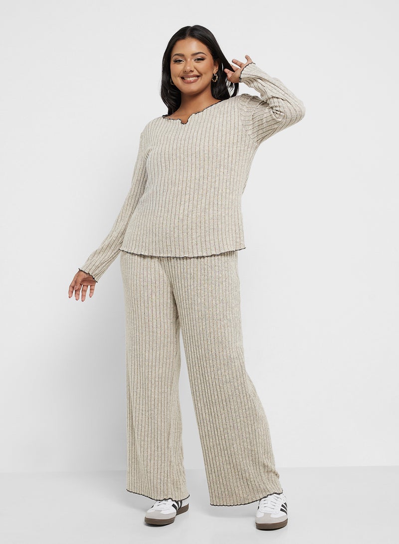 Ginger Plus Loungewear Ribbed Coord Set - Image 5