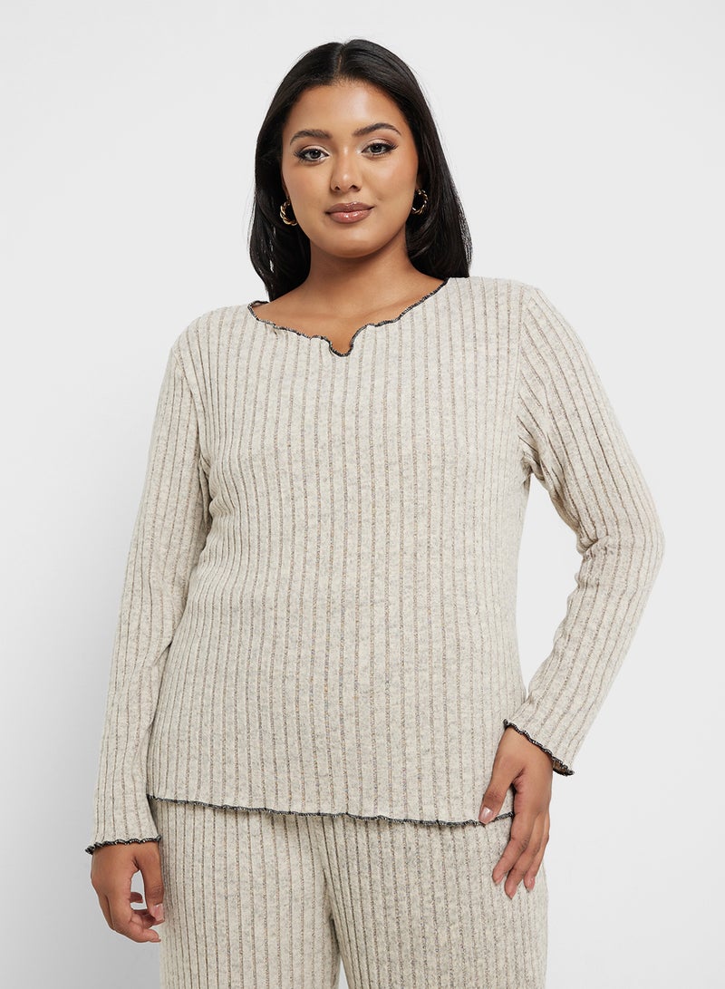 Ginger Plus Loungewear Ribbed Coord Set - Image 3