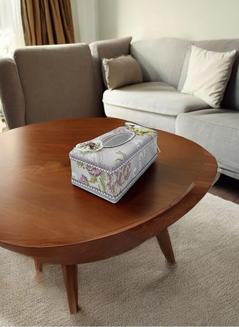 BABAZAM Tissue Box Holder Rectangle Durable Elegant & Stylish Tissue Box Holder for Living Room Office Home Table Décor Purple 23.5x14x9cm - Image 5