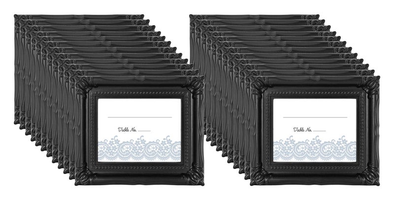 MCS Wedding Photo FramePlacecard Holder 24Pack Black 69039