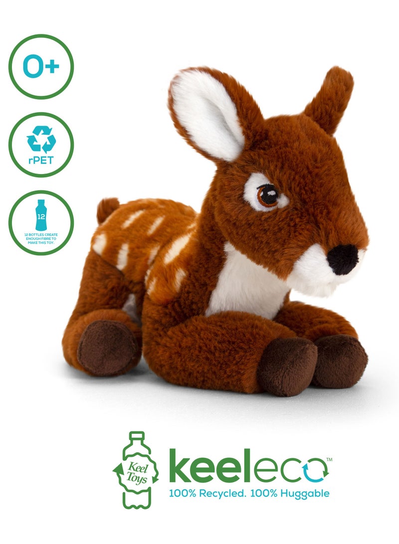 Keel Toys Keeleco Deer 22cm | Soft Toy | Plush Toy | Gift for Kids and Adults - Image 2