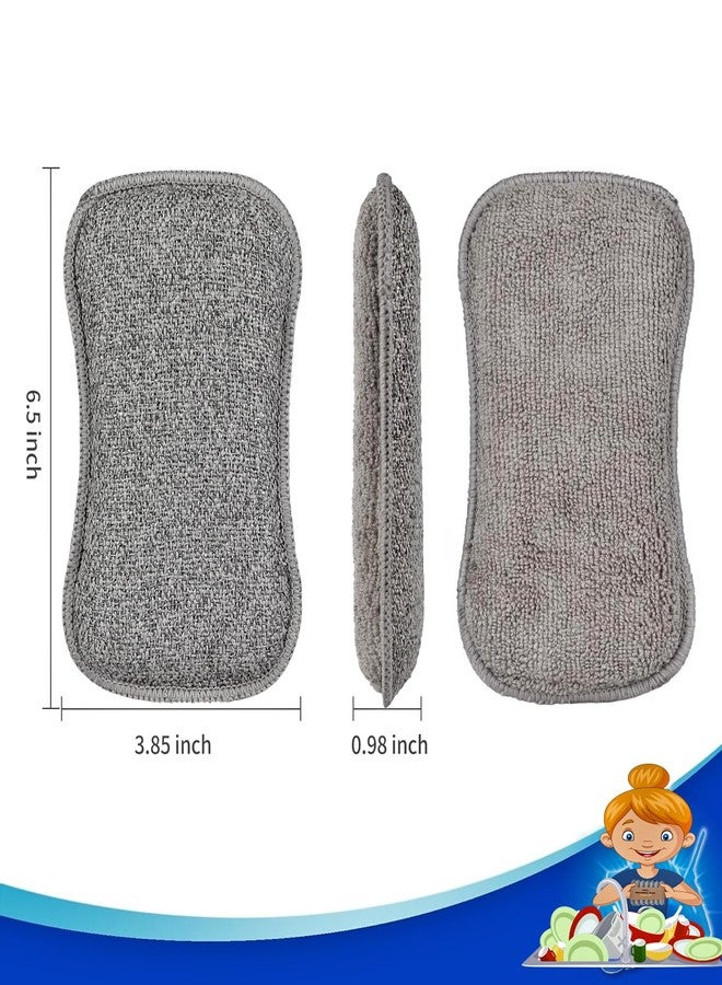 THEA Multi-Purpose Scrub Sponge Pad (Pack of 5) - Reusable Non-Scratch Microfiber Scrubber for Kitchen & Bathroom | Dish Wash, Utensils Cleaning, Steel Wool & Wire Cloth Alternative - Image 5