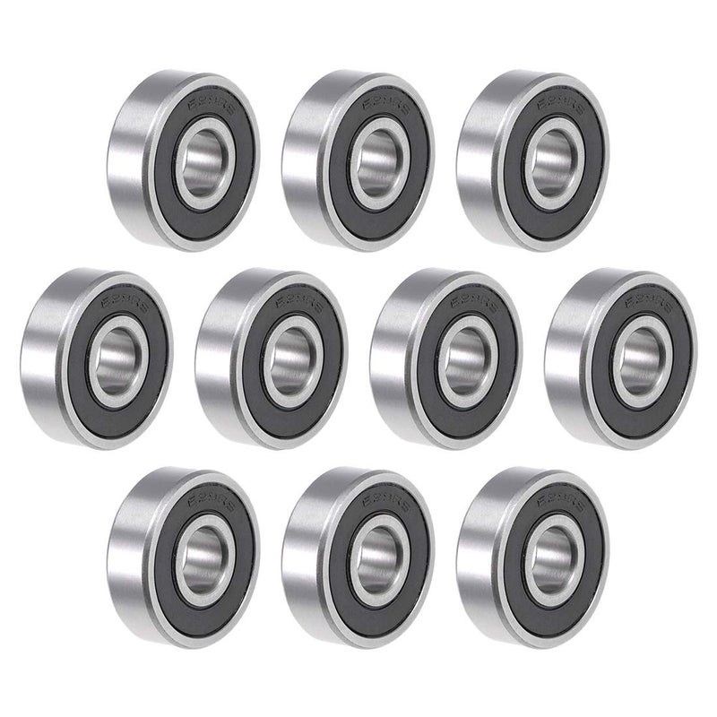 uxcell 629-2RS Ball Bearing 9x26x8mm Double Sealed ABEC-3 Bearings 10pcs - Image 1