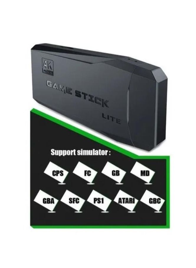 وحدة تحكم ألعاب الفيديو اللاسلكية Hdmi 64 جيجابايت مع 10000 لعبة