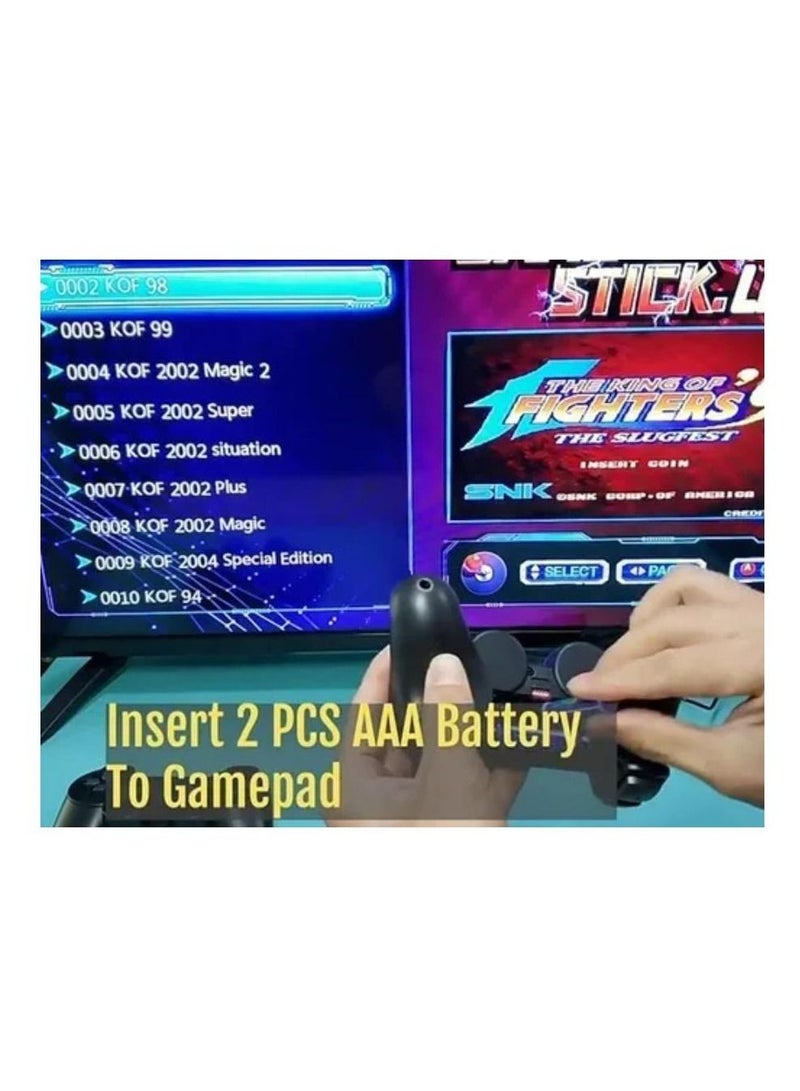 وحدة تحكم ألعاب الفيديو اللاسلكية Hdmi 64 جيجابايت مع 10000 لعبة