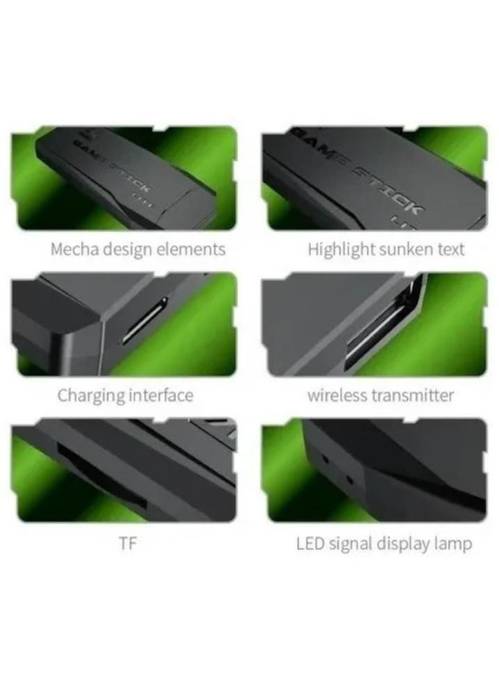 وحدة تحكم ألعاب الفيديو اللاسلكية Hdmi 64 جيجابايت مع 10000 لعبة