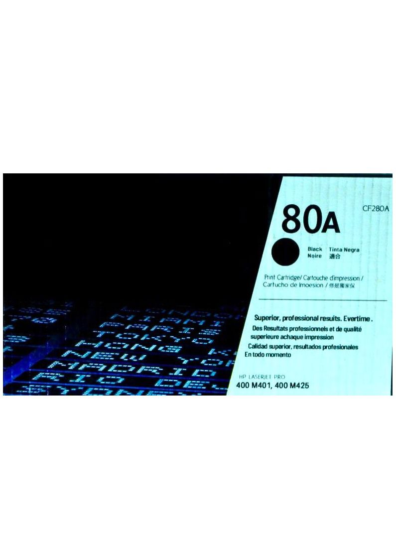Toner Cartridge Compatible 80A Printer Toner Cartridge For HP LaserJet Pro M401 M425 BLACK - Image 1